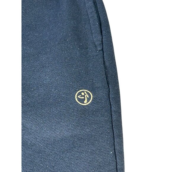 ZUMBA Wear Sweatpants Black Drawstring Joggers Women's Sz M Dance Workout Heart - Picture 4 of 10